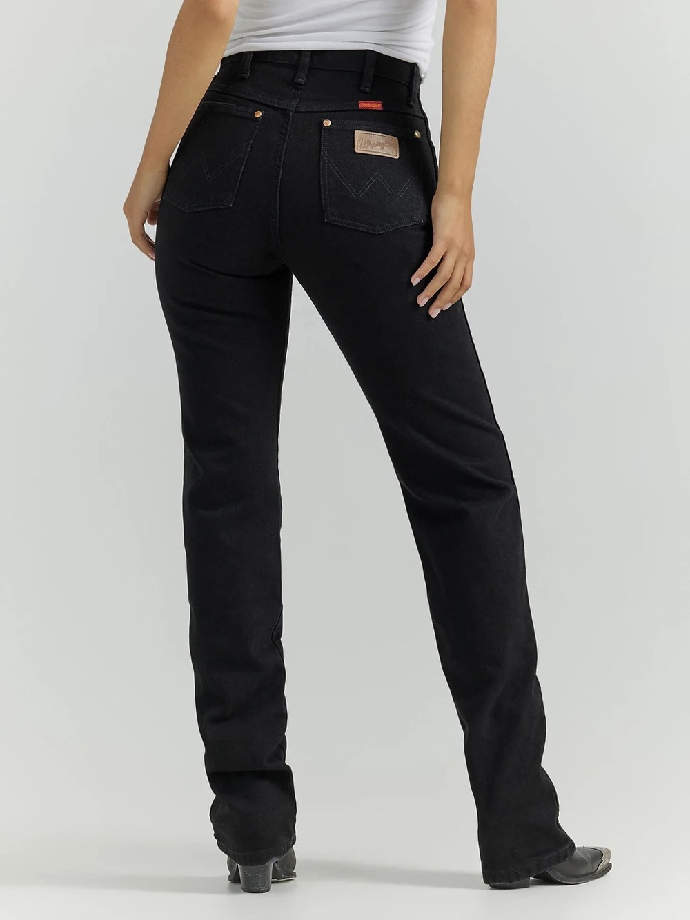 Wrangler Cowboy Cut Slim Fit Black Denim Jeans size 1x32